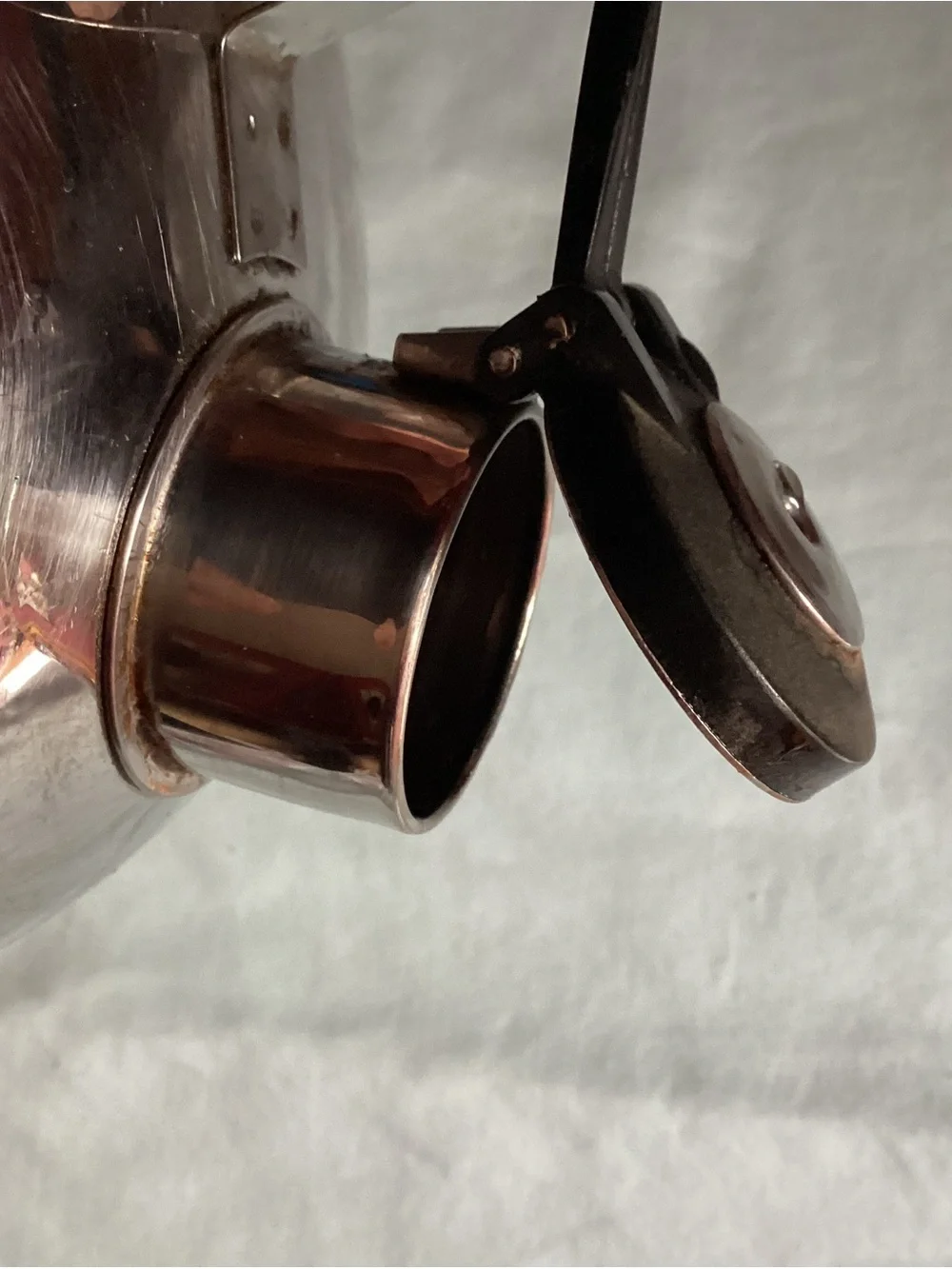 Vintage Revere Ware 7” Copper Bottom Whistling Tea Kettle